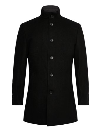 Bs Ontario Slim Fit Coat Black Bruun & Stengade