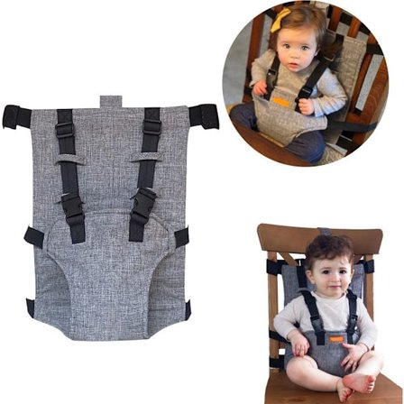 Justerbar babysele - Essensielt reisesete for baby - Lys grå