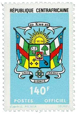 Centralafrika - YT S15 - Postfrisk