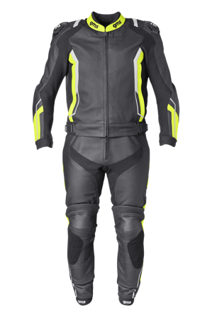 GMS GR-1 Leather Suit MC Leather Suit Black/Yellow/White 56