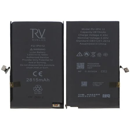 iPhone 12 Batteri 2815mAh Rvelon