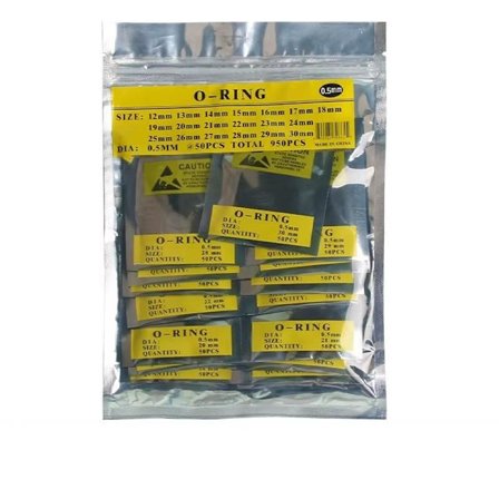 Tätningsring för klockboett Vattentät ring 0,5 mm Elastisk gummi O-ring Svarta klockreparationstillbehör