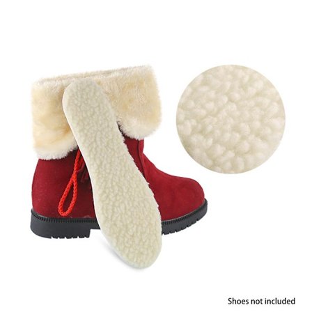 Ekte tykke saueullsåler for voksne 29 cm, klippbart design, Premiu