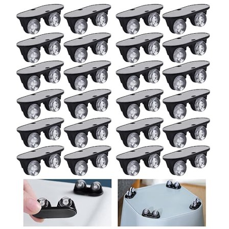 24 st självhäftande hjul små hjul mini rullande hjul klistra plast klisterhjul