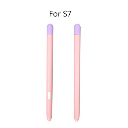 Mode flerfärgs mjuk silikon stylus för case för Tab S6 Lite/S7 Tablet för Touch Pen Cover
