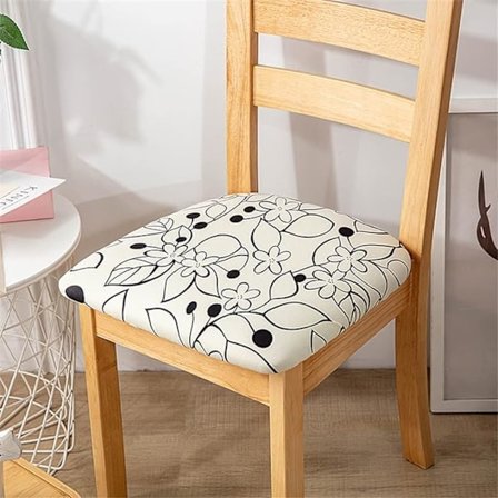 Stolesæder, 1 sæt strækbare spandex stolesæder, universelle vaskbare