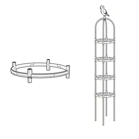 Klatring plante espalier have tomat støtte bure til blomster planter støtte ramme espalier