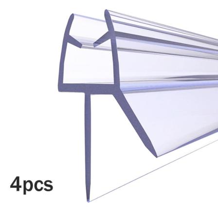 4 st Duschdörrs Tätningsremsa Glas Skärm 4 Till 6mm Enkel Installation