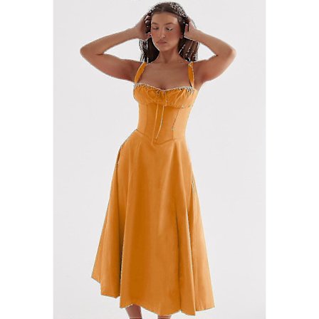 Dam Blommig Boho Midi Bustier Klänning Dam Carmen Tryck Sommarklänning Strand Swing Klänningar