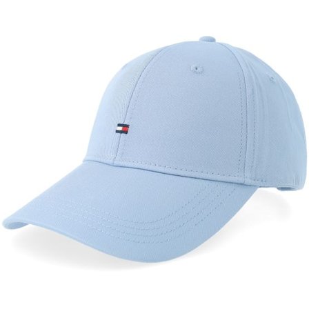 Tommy Hilfiger - Blå adjustable Keps - Flag 6 Panel Cap Well Water Adjustable @ Hatstore