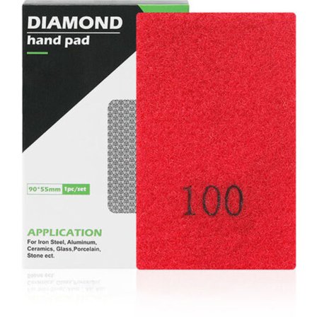 Diamant Hand Slipblock, Poleringsdynor för Polering av Sten, Glas, Kakel, Betong, Granit, Marmor