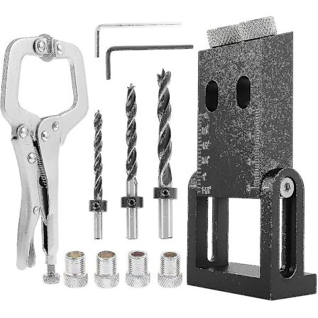 16-delad fickhålsjigg-set, Triton 15 graders snedställd borrjigg