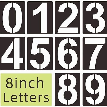 Nummerschabloner Alfabet Bokstavsschabloner 8 TUM 8 TUM