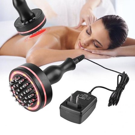 Cellulitmassager Elektrisk Meridianborste Infraröd Mikroelektrisk Värme Hälsoskrapa Enhet Slankning Kroppsborste Skonsam Naturlig Cellulitmassage