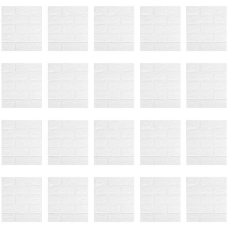 20 stk selvklebende 3D murstein klistremerker DIY vanntett skum tapet soverom kjøkken tak tak bakgrunn vegg klistremerker-A