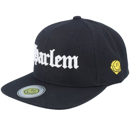 Lucid Smile - Black - snapback - Cap - Harlem 3d Script Black Snapback - Hatstore