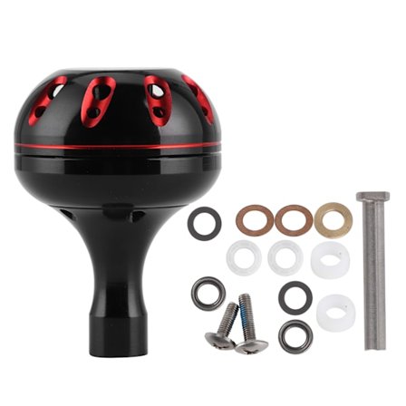 38MM Fiskesnelle Håndtaksknott Metall Erstatning Passer for S/D/A Snelle Håndtaks Tilbehør Svart Rød