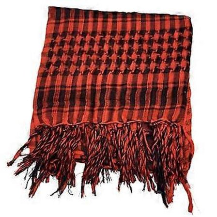 Lett Arabisk Shemagh-sjal Arabisk Ørken Skjerf Etnisk Hodeplagg Bandana Skulderskjerf Muslimske Hodeskjerf Rød