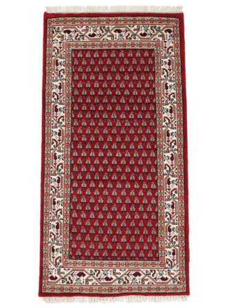 Tappeto Orientale Mir Indo 70X140 Rosso Scuro/Nero (Lana, India)