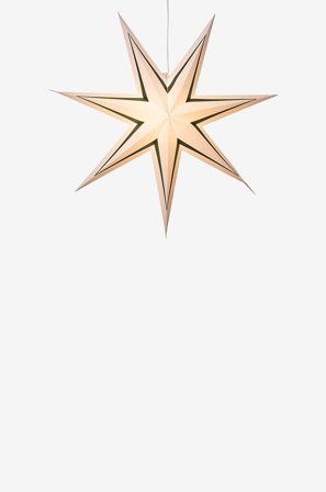 Star Trading - Stjerne Stribe 80cm - Grøn - Adventsstjerner - Fra Homeroom