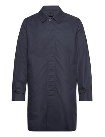 Water-Repellent Cotton Trench Coat Tynn Kåpe Marineblå Mango*Betinget Tilbud