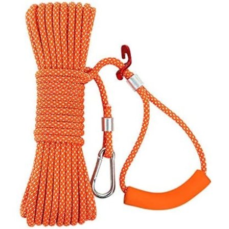 15m Tykk Klesnor for Hage, Utendørs, Lett å Stramme, Oransje