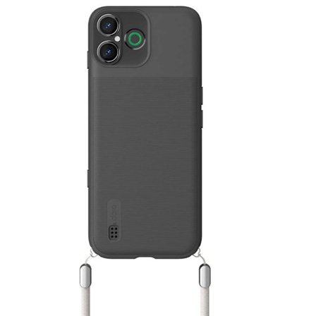 Iskunkestävä kuori Aurora A30:lle olkahihnalla musta Doro