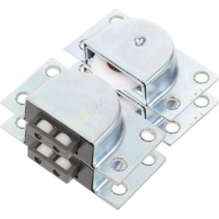 2025 Siste Modell 4 stk Skyvedør Hjul Erstatningssett Garderobedør Hjul Skyvedør Hjul Skapdør Ruller Erstatning