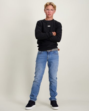 Calvin Klein STRAIGHT STONE MID BLUE Blauw Jeans Jongens - Kids Brand Store