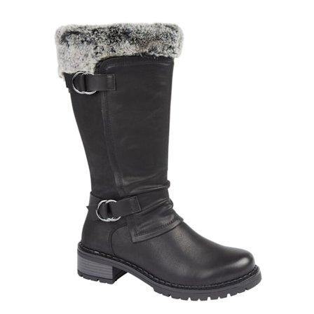 Cipriata Dam/Dam PU Mid Calf Boots 3 UK Svart