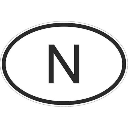 Klistremerke Klistremerke Klistremerke Klistremerke Flagg Oval Kode Land Norsk Norsk Motorsykkel Bil N
