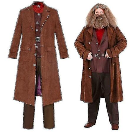Rubeus Hagrid Cosplay Kostyme Fullsett for Voksne Halloween Fantomiantrekk Karneval Kostyme-FCY-Xin L