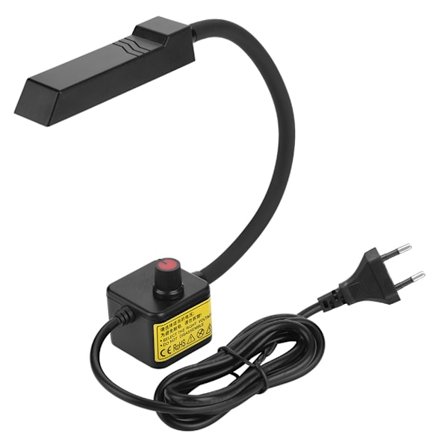 LED-ompelukonevalo, joustava joutsenkaula, magneettinen pohja, EU-pistoke