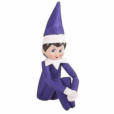 Elf On The Shelf Plysdukke Legetøj til Drenge og Piger - Kompatibel med FMY Girl Purple