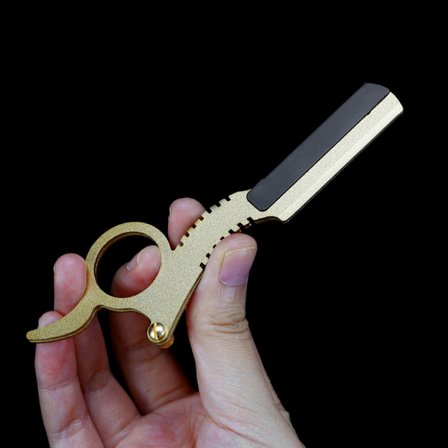 Profesjonell barberkniv med rett kant for hårklipp, skjeggbarbering, manuelt depilasjonsverktøy, barberkniver for frisør, trimmekniver som kan byttes 