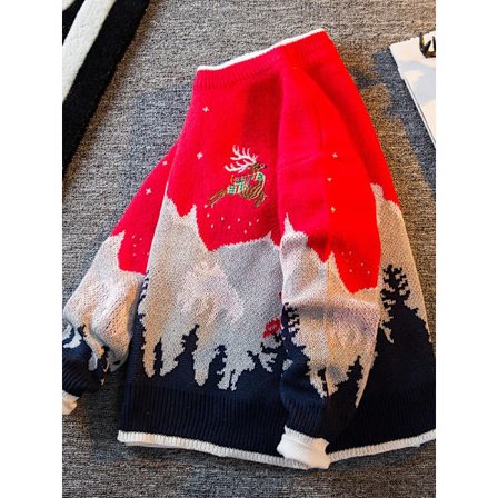 Japansk tröja herr vinter trend high-end stickad tröja