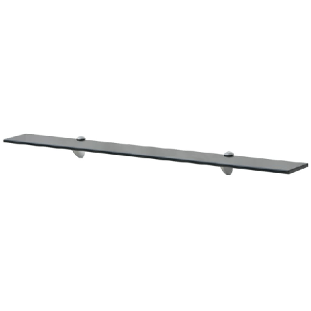 Vidaxl Svävande Hyllor 2 St Glas 90x20 Cm 8 Mm Svart