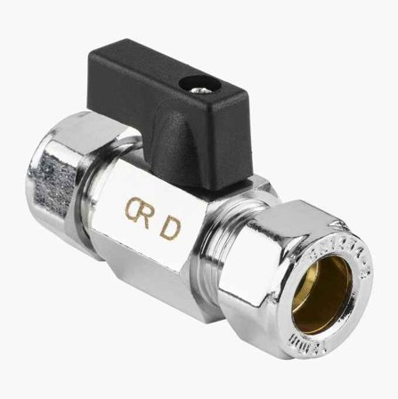 Biltema - Minikuleventil rett 12 x 15 mm