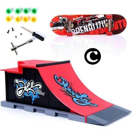 Mini Finger Skateboard Venue Combination Set Barnlekpark Ramp