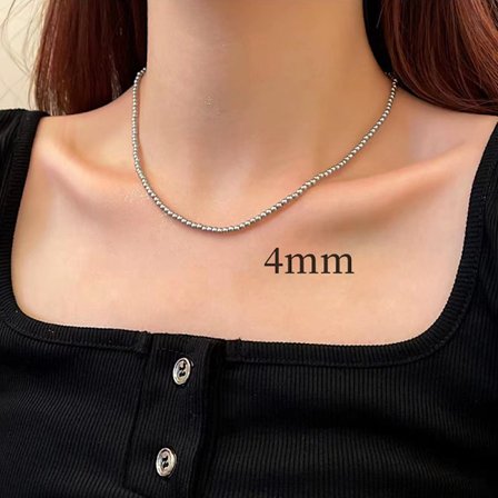 Vintage grå perlekjede lys Luksus Elegant Beaded Clavicu