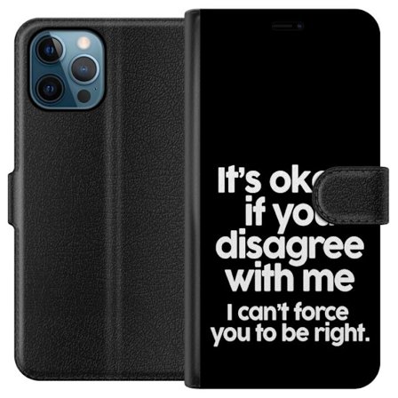 Kompatibel Tegnebogsetui til Apple Apple iPhone 12 Pro Tekst