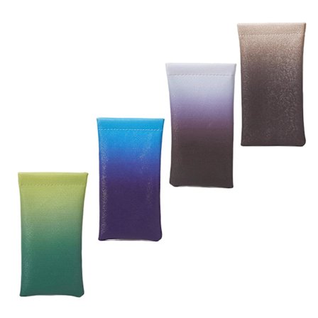 4 kpl Harjat vedenpitävä silmälasikotelo Purista yläosa Aikuisten pehmeä nahka Kannettava Lapset