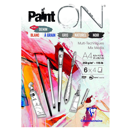 Clairefontaine Paint'ON Multi-Techniques Assorted A4