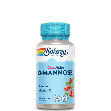 Solaray D-Mannose CranActin C-vitamin 60 kapslar