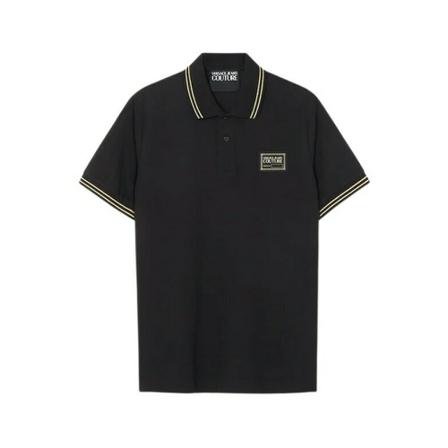 Versace Jeans Couture Polo R Piece Nr Patch Sort, Herre