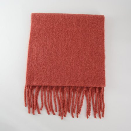 Vinternyhet mohairull imitation kashmir enfärgad scarf, förlängd och förtjockad tjock tofs, höst och vinter varm scarf