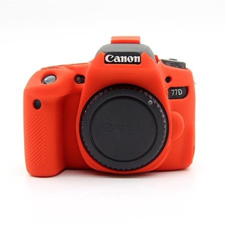 Canon EOS 77D blød silikone beskyttende etui - Rød