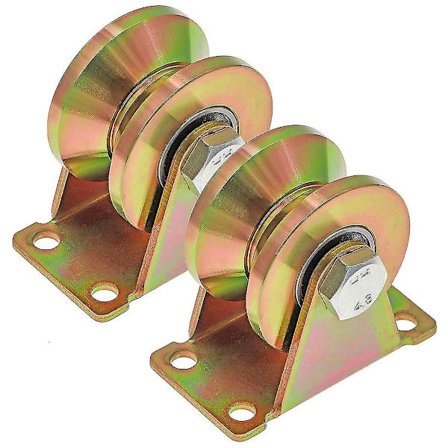 50mm V-rille hjul, 50mm skydedørs hjul, V-rille stålhjul, til skydedør, belastningskapacitet 270 kg pr. rulle Hy