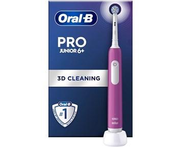 Oral-B Pro1 Junior 6+ Purple Skonsam eltandborste för barn med tvåminuterstimer Oral care Eltandborste & Borsthuvud - Eltandborste & Borsthuvud