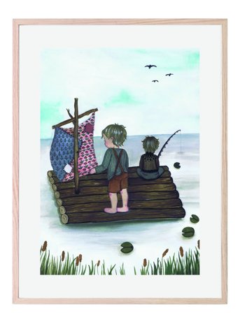 That's Mine Poster Raft Fishing 30X40 - Multi/patterned - 30X40CM